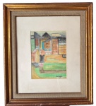 Aldo BONADEI (1906-1974) - guache s/ papel, medindo: 27 cm x 20 cm e 47 cm x 54 cm