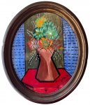 Emiliano DI CAVALCANTI (1897-1976)(atribuido) - aquarela s/ papel, medindo: 70 cm x 60 cm e 55 cm x 46 cm