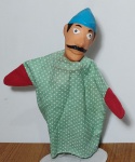 Antigo Fantoche em Vinil e Roupa de Pano, possivelmente anos 60/70. 