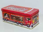 Interessante ônibus de lata, porta vela da Coca Cola. Tamanho: 14cm.