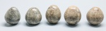 DIVERSOS - Lote de 5 ovos em mármore.
