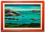 QUADRO - A. MATTERA - OSE - Representando PAISAGEM. Med. 77x106 cm.