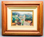 QUADRO - LE PRETIER - OST - Representando Casario. Med. 36x42 cm.