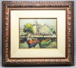 QUADRO - OST - LEPRETIEZ - Paisagem. Med. 46x52 cm.