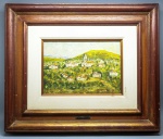 QUADRO - OSE - CHRISTIAN, restante não identificado - Igreja. Med. 52x62 cm.