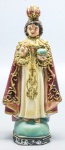 ARTE SACRA - Menino Jesus de Braga em estuque policromado. No estado.