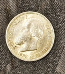 PRATA - MOEDA BRASIL 1000 REIS - ANO 1888MOEDA BEM CONSERVADA, PORÉM PODE APRESENTAR PÁTINA NATURAL DO TEMPO, E EVENTUAIS MARCAS DE MANUSEIO HUMANO. TRATA-SE DE MOEDA AUTÊNTICA.TODOS OS ITENS CONSTANTES NESSE LEILÃO, SÃO VENDIDOS COMO DESCRITOS E MOSTRADOS NAS FOTOS. SE AINDA HOUVER DÚVIDAS, ESCLARECER ANTES DO LEILÃO.