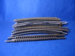 Ferromodelismo - Trilhos Escala HO - Lote com 24 peças contendo trilhos diversos - no estado, não testado (Ferromodelismo, Trenzinho, Brinquedo, Colecionismo, Ferrovias)