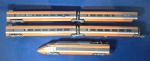 Ferromodelismo - parte de composição com 5 peças - Lote com 5 peças - Fabric. LIMA - sem a parte de tração - no estado, não testado (Ferromodelismo, Trenzinho, Brinquedo, Colecionismo, Ferrovias)