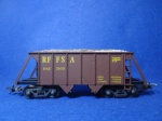 Ferromodelismo - Vagão de Minerio RFFSA, Rede Ferroviária Federal Soc. Anononima - Frateschi Trens Elétricos - Escala HO - no estado, não testado, (Ferromodelismo, Trenzinho, Brinquedo, Colecionismo, Ferrovias)