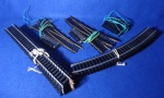 Ferromodelismo - Trilhos Escala HO - Lote com 16 peças contendo trilhos, chave e desvios - no estado, não testado, em metal (Ferromodelismo, Trenzinho, Brinquedo, Colecionismo, Ferrovias)