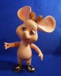 Topo Gigio - boneco de borracha 0,19 alt. x 0,10 largura - sem marca de fabricante na peça somente um numero 33 impressa na cabeça, no estado (briquedos, colecionismo)