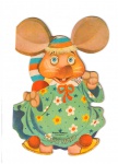 Topo Gigio - Livrinho Infantil no formato do personagem (em Espanhol) - 25x17 - 16 pags.- Ilustrado por GIN Y RAF - Edit. Edigraf - Barcelona