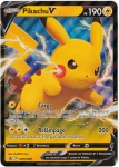 POKÉMON - Pikachu basico ps190 - swsh061 - Carta Gigante ( colecionismo, colecionador, jogos, animes, estratégia)