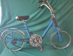 Bicicleta CALOI Berlineta, aro16, pintura azul original, falta paralama dianteiro, pneus e cameras, excelente item para RESTAURO, NO ESTADO (não esquecça a minha caloi, colecionismo, brinquedo antigo, raridade)