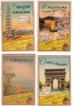 Estampas Eucalol - Colecionismo Lote: 239 com 04 Unidades - Memorabilia, Albúns de figurinha em bom estado apesar da idade, amareladas e com desgastes, conforme mostra as fotos, no estado, obs.: os lotes estão definidos conforme disposição das fotos e não serão retirados de um para montar outro.