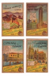 Estampas Eucalol - Colecionismo Lote: 241 com 04 Unidades - Memorabilia, Albúns de figurinha em bom estado apesar da idade, amareladas e com desgastes, conforme mostra as fotos, no estado, obs.: os lotes estão definidos conforme disposição das fotos e não serão retirados de um para montar outro.