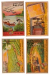 Estampas Eucalol - Colecionismo Lote: 249 com 04 Unidades - Memorabilia, Albúns de figurinha em bom estado apesar da idade, amareladas e com desgastes, conforme mostra as fotos, no estado, obs.: os lotes estão definidos conforme disposição das fotos e não serão retirados de um para montar outro.