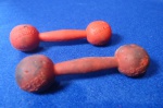 Brinquedo promocional NESCAU achocolatado anos 80, ALTERES, lote com 02 - 7cm. em borracha flexivel ( promocionais, brinquedo, industria brasileira, colecionismo)