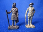 Soldadinhos em metal - Promocional Kinder Ovo - lote com 02 - 4 cm. (brinquedo, militaria, colecionavel)