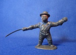 Bonecos GULLIVER - ZORRO - Sargento Garcia `peças para restauro`- NO ESTADO, industr. Brasileira - plástico injetado (personagens de quadrinhos e cinema, colecionável, brinquedo)