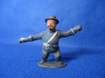 Bonecos GULLIVER - ZORRO - Sargento Garcia `peças para restauro`- NO ESTADO, industr. Brasileira - plástico injetado (personagens de quadrinhos e cinema, colecionável, brinquedo)