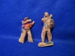Brinquedo Forte Apache Guliver - Cowboy/ índio - lote com 02 peças - PARA RESTAURO indústria Brasileira - NO ESTADO (colecionável, colecionador, bonecos soldadinhos, miniatura)