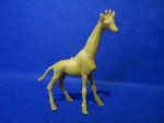 Brinquedo Série zoologico Guliver - Girafa amarela - plástico,década de 1970 indústria Brasileira - NO ESTADO (Raro, colecionável, colecionador, bonecos, miniatura)
