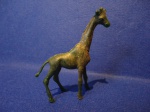 Brinquedo Série zoologico Guliver - Girafa verde - plástico,década de 1970 indústria Brasileira - NO ESTADO (Raro, colecionável, colecionador, bonecos, miniatura)
