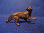 Brinquedo Série zoologico Guliver - Pantera - plástico,década de 1970 indústria Brasileira - NO ESTADO (Raro, colecionável, colecionador, bonecos, miniatura)