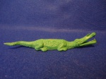 Brinquedo Série zoologico Guliver - Jacaré - plástico,década de 1970 indústria Brasileira - NO ESTADO (Raro, colecionável, colecionador, bonecos, miniatura)