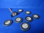 Brinquedo Futebol de botão panelinha Estrela - Lote com 8 peças Futebol de Botão Antigo - panelinha anos 70, PARA RESTAURO - NO ESTADO - (brinquedo antigo, colecionavel,futebol)