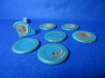 Brinquedo Futebol de botão panelinha Estrela - Lote com 7 peças Futebol de Botão Antigo - panelinha anos 70, PARA RESTAURO - NO ESTADO - (brinquedo antigo, colecionavel,futebol)
