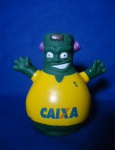 Brinquedo Boneco Poupançudo Da Caixa Economica Federal (a), plástico, no estado ( cofrinho, colecionavel, brinquedo, antigo, retrô)