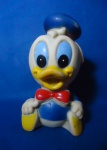 Brinquedo de borracha - Pato Donald criança, sem inform. de fabricante ( colecionismo, antigo, retrô)