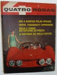 Revista Quatro Rodas Nº 67   1966   Edição clássica com teste do Itamaraty, roteiro RioSantos pelas praias, turismo em Poços e história do Rolls-Royce. Capa com esportivo vermelho e preço original de Cr$ 500. Item raro  ideal para colecionadores e apaixonados por carros vintage.