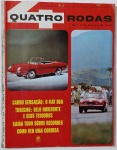 Revista Quatro Rodas Nº 62   1965    Edição especial com destaque para o Fiat 850, o carro sensação da época. Inclui matérias sobre turismo em Belo Horizonte, curiosidades sobre recordes e dicas para assistir corridas automobilísticas. Capa vibrante com imagens de carro esportivo e pista de corrida. Perfeita para colecionadores e fãs da história automotiva brasileira.
