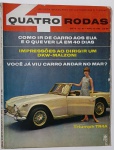 Revista Quatro Rodas Nº 69    1966   Edição imperdível para entusiastas do automobilismo e da aventura! Capa com o elegante Triumph TR4A e matérias que despertam a curiosidade: como viajar de carro até os EUA e explorar o país em 40 dias, impressões ao volante do esportivo brasileiro DKW-Malzoni, e até um carro que anda sobre o mar! Uma peça icônica da década de 60, perfeita para colecionadores e apaixonados por histórias sobre rodas.