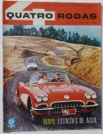 Revista Quatro Rodas  Nº 8   1961   Uma das primeiras edições da lendária revista brasileira voltada ao automobilista moderno. Capa com um conversível vermelho em estrada sinuosa, cercada por paisagens verdes e montanhosas  um convite à aventura sobre rodas. Destaque para o Mapa: Estações de Água, ideal para quem buscava explorar o Brasil com conforto e segurança. Uma peça histórica e charmosa, perfeita para colecionadores e amantes do turismo automotivo.
