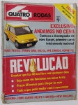 Revista Quatro Rodas  Nº 325   Uma edição histórica que celebra o pioneirismo nacional com o Gurgel Cena  o primeiro carro inteiramente brasileiro. A revista traz um teste exclusivo com o modelo, além de avaliações de outros veículos como Pampa Ghia, Gol GL, Jipe Engesa e Corvette. Destaque para a matéria sobre um motor revolucionário capaz de fazer 40 km/l com qualquer tipo de óleo, com previsão de lançamento em 20 meses. A seção de turismo leva o leitor a explorar Recife, Curitiba e até New Orleans. Uma peça essencial para colecionadores e apaixonados por inovação automotiva.
