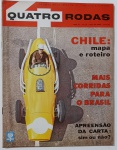 Revista Quatro Rodas Nº 21   1962   Com uma capa vibrante que destaca um carro de corrida amarelo visto de cima, esta edição mergulha no universo das competições automobilísticas e do turismo sul-americano. Traz roteiro completo pelo Chile, debate sobre a apreensão da carteira de motorista e uma chamada por mais corridas no Brasil. Uma peça rara que une velocidade, política e paisagens  perfeita para colecionadores e apaixonados por automobilismo vintage.