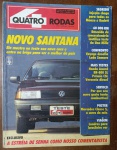 Quatro Rodas Nº369   1991   Destaque: Novo Santana em teste, estreia de Ayrton Senna como comentarista, e comparativo Voyage vs Lada Samara. Testes com Honda Accord, BR-800 SL, Prêmio CSL, Veraneio diesel, e mais!