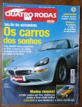 Revista Quatro Rodas nº483   2000  Edição Especial 40 Anos Capa com o icônico BMW Z8 e destaque para os Carros dos Sonhos do Salão do Automóvel.
