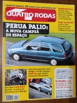 Quatro Rodas nº439   1997    Destaque: Perua Palio, campeã de espaço. Salão de Detroit, Audi A3, jipes Land Rover, manutenção da Kombi e impactos de enchentes. Edição rica em conteúdo técnico e curiosidades. Ideal para colecionadores!