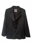 Blazer feminino tradicional, Tam. 42 by Bebech na cor preta, ombro 40, Com. 61 cm.