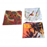 Três  cangas sendo uma delas by NYFT.