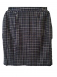 Saia em lã xadrez, Cintura 70, Com. 56 cm.