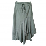 Saia longa by Renata Motta, 94,20 viscose, 5,80 elastano na cor verde musgo, com etiqueta original, nunca foi usada, cintura 36,  ajustável, Com. 90 cm.