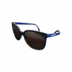 Óculos de sol feminino Sunpocket, made in France modelo articulado tonalidade azul.