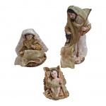 Sagrada Família Santini, Menino Jesus, Maria e José, Alt. 21, a 17 cm.